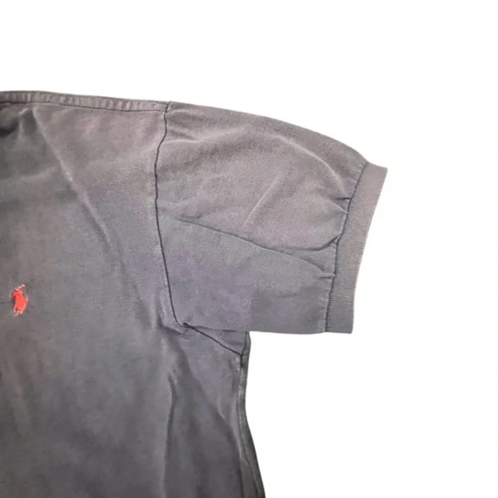 Ralph‎ Lauren Polo Shirt Mens Large Blue Short Sleeve Red Pony Vintage 90s